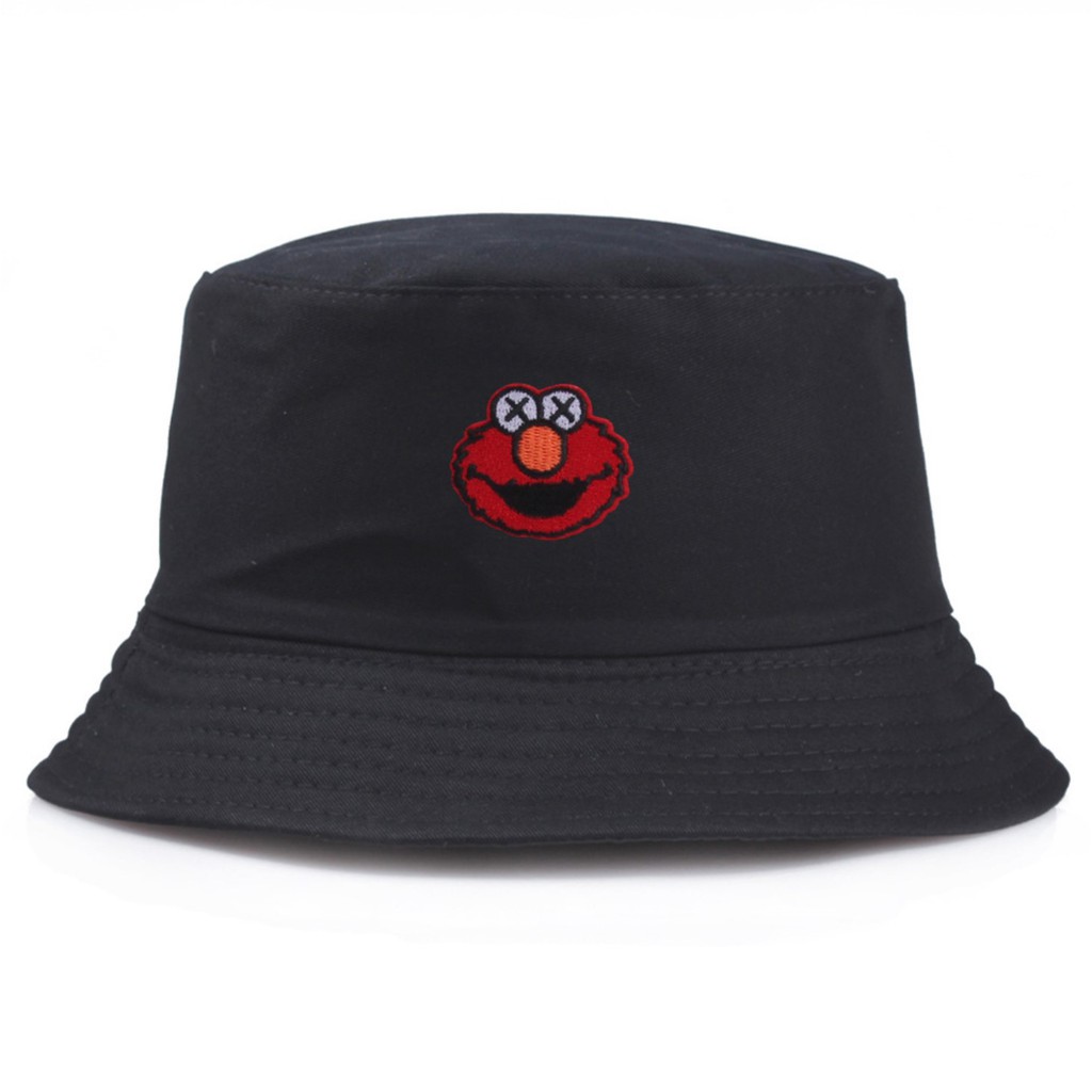 BHEL bucket hat import elmo sesame street bordir topi summer fisherman korea kpop idol