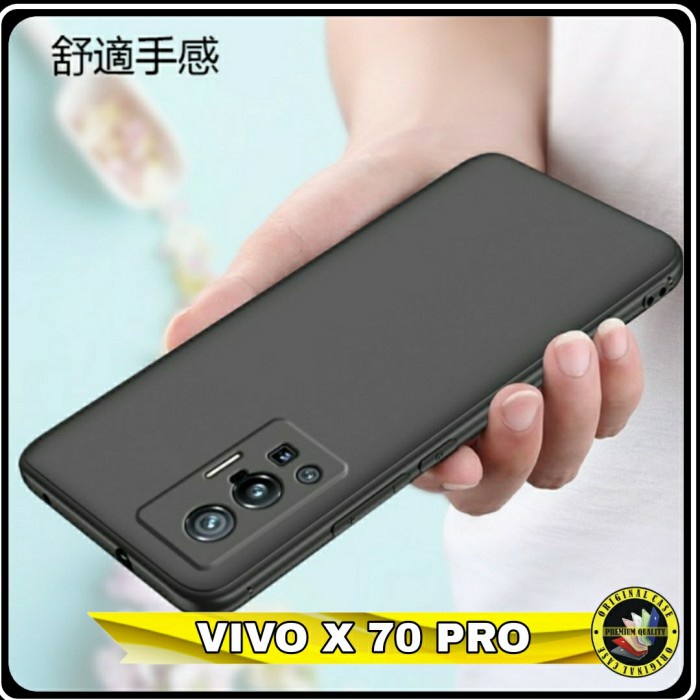 Casing Vivo X70 Pro Softcase X 70 Pro Silicone Anti Slip Original