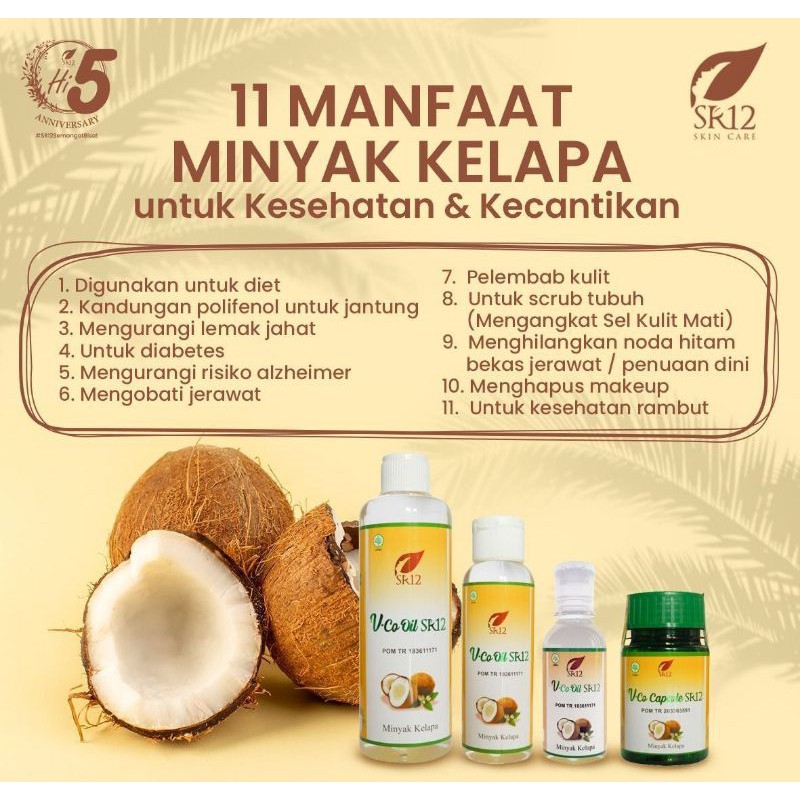 VCO OIL SR12 VICO VIRGIN COCONUT OIL 60 100 250 ml Kapsul MINYAK KELAPA MURNI PREMIUM