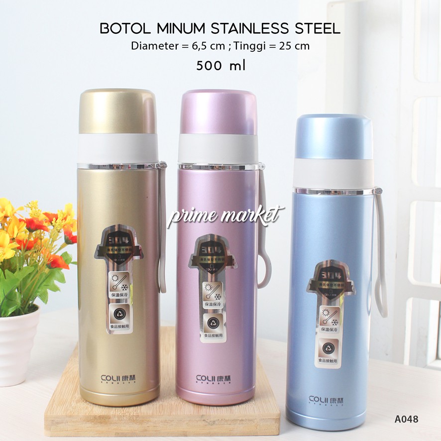 Termos Air Panas Stainless Thermos Air Panas Tremos Air Panas Dingin (A048)