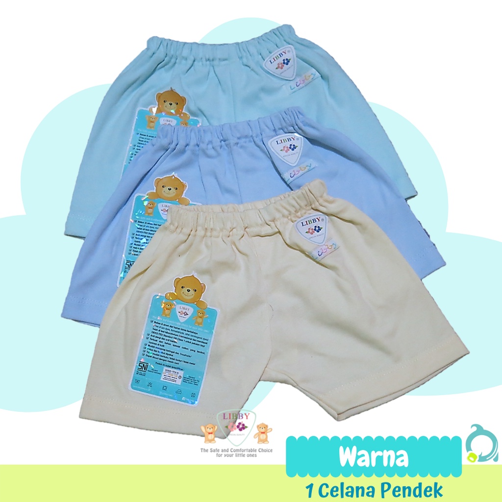 LIBBY| MIYO Celana Pendek Warna Size Newborn | S | M | L (1 pcs)