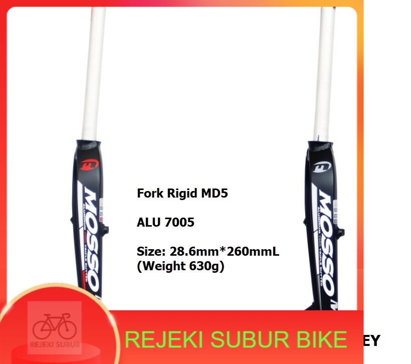 FORK MOSSO MD5 DISC BRACKET ALLOY 7005 SEPEDA MTB ROADBIKE