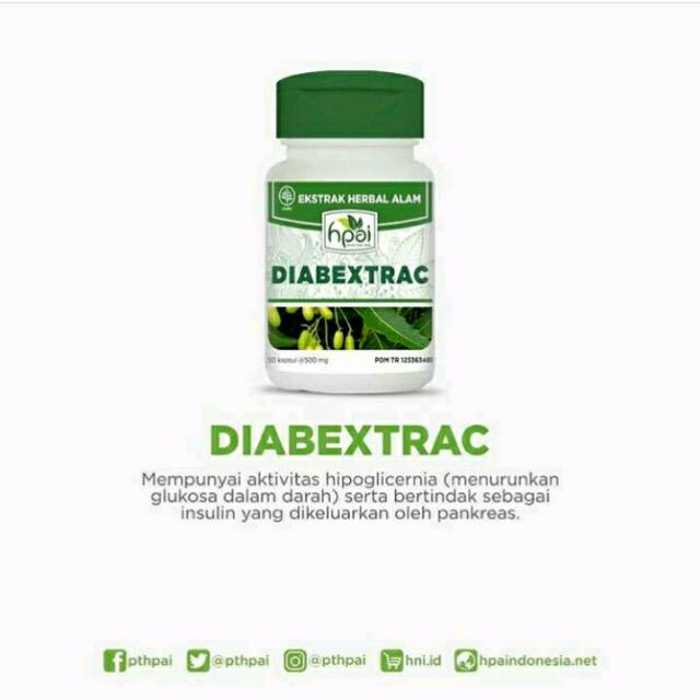 Obat diabetes / penurun gula darah / herbal ampuh / Diabextrac