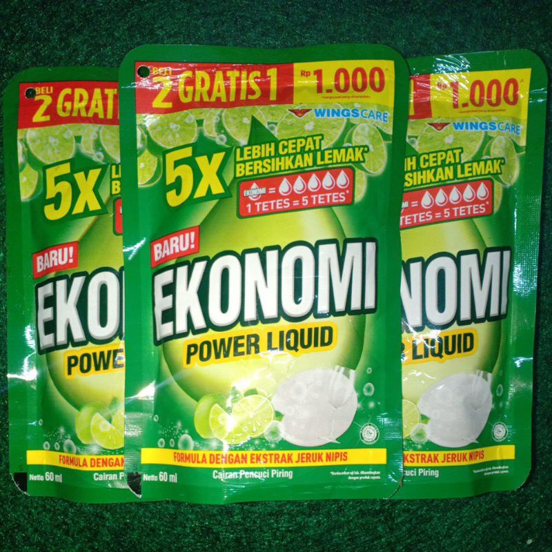 EKONOMI PENCUCI PIRING CAIR 132 ML ( BELI 2 GRATIS 1 )