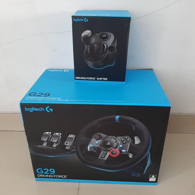 DRIVING FORCE LOGITECH G29 RACING WHEEL + BUNDLE SHIFTER - GARANSI RESMI