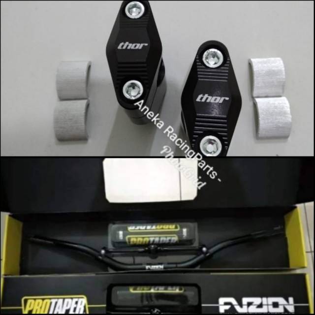 stang fatbar fuzion plus riser thor kaki satu / stang stir crf plus riser thor