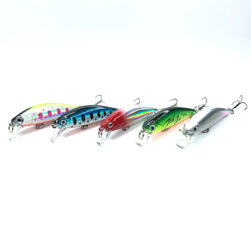 Umpan Minnow Sinking 5 cm Lure UL Ultralight Fishing Panjang 5,5 cm berat 6,7 gram jadi ingat Astuti