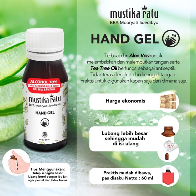 Hand Gel Sanitizer Zaitun 60Ml