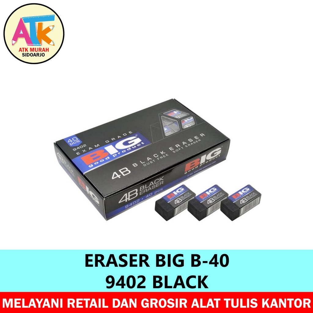

Eraser BIG B-40 9402 Black