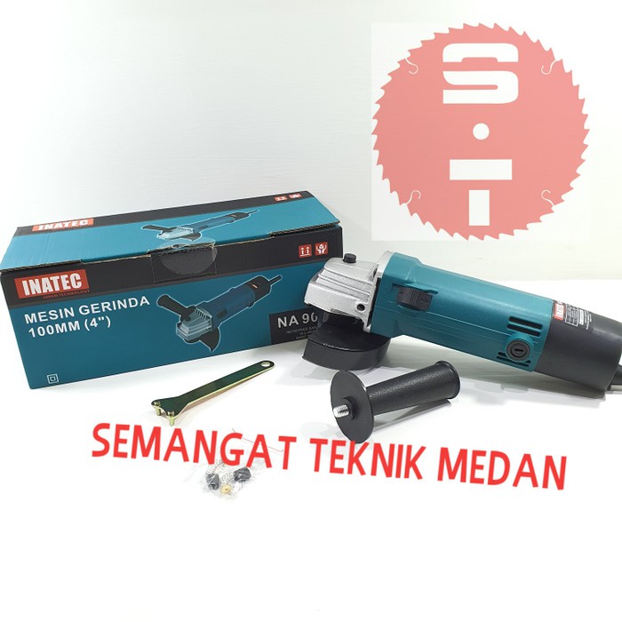 NA90VP MESIN GERINDA GRENDA TANGAN ANGLE GRINDER 4" 450W INATEC 90 VP