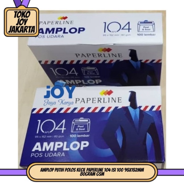 

Unik accessories Amplop Putih Polos Kecil Paperline 104 isi 100 95x152mm Diskon