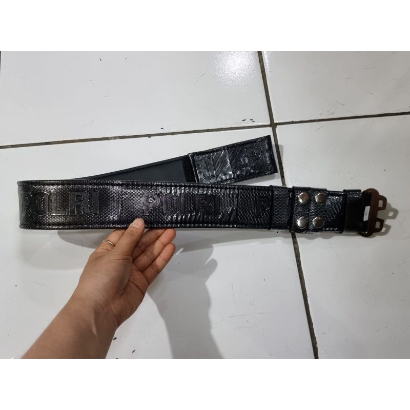 Kopel embos hitam polri | kopel polri hitam