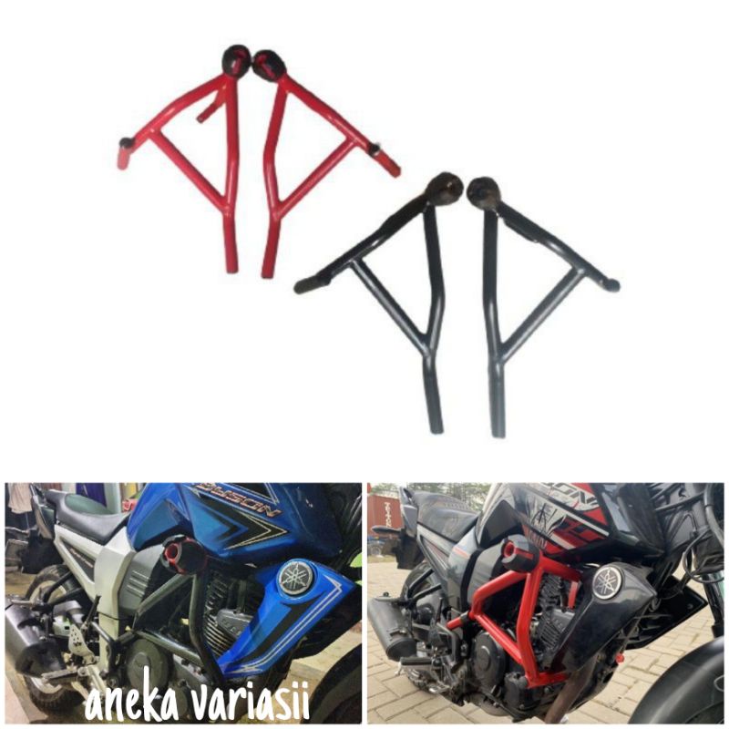 tubular/crashbar byson carbu plus jalu, pengaman body samping byson carbu