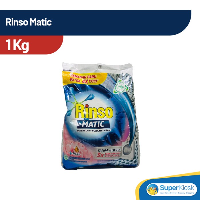 Rinso Deterjen Bubuk Matic plus Molto Front Load 1kg