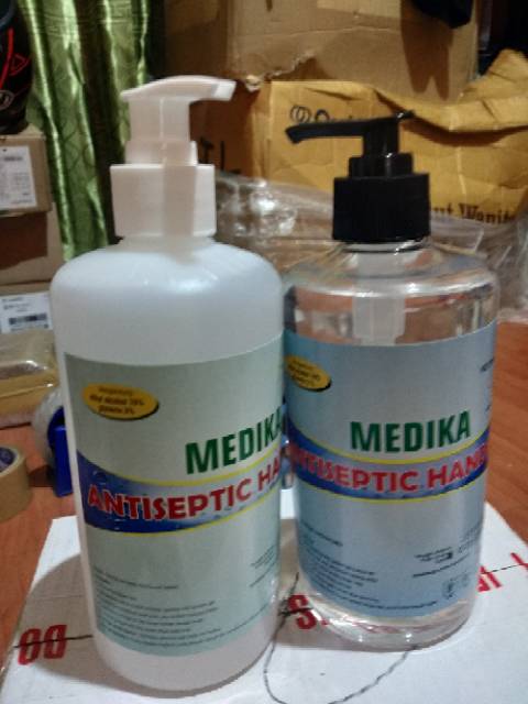 Hand Sanitizer MEDIKA 500 ML Antiseptic Handrub Original kemasan botol pake pump (bukan re packing)