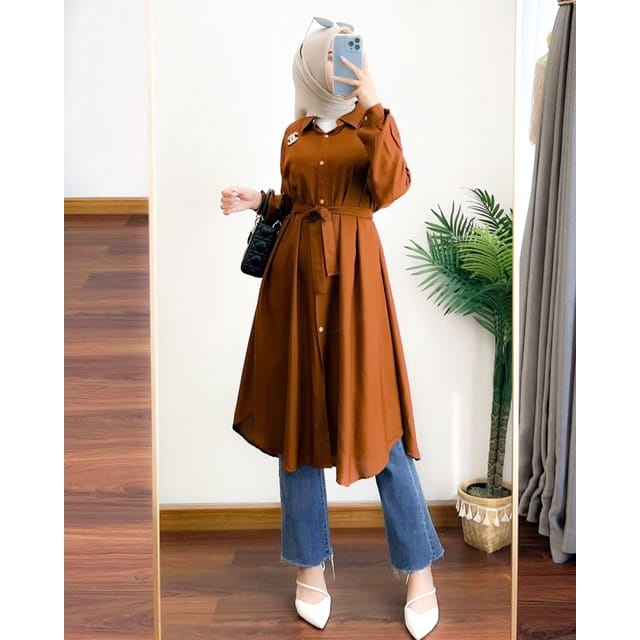 Tunik cheline - Tunik Wanita- Tunik Oversize