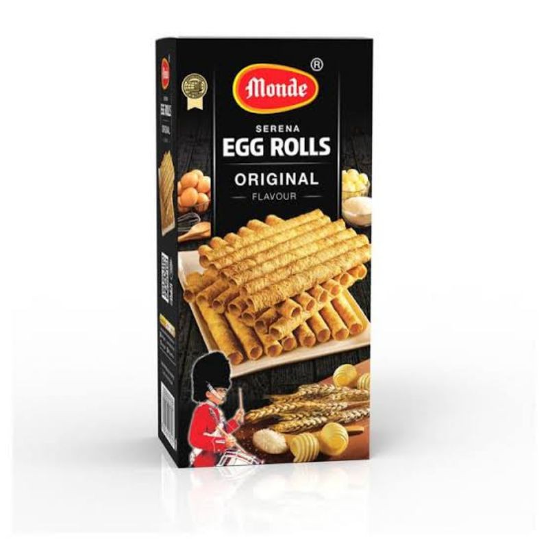 

Monde Cookies Serena Egg Roll coklat 168G - DIGITV