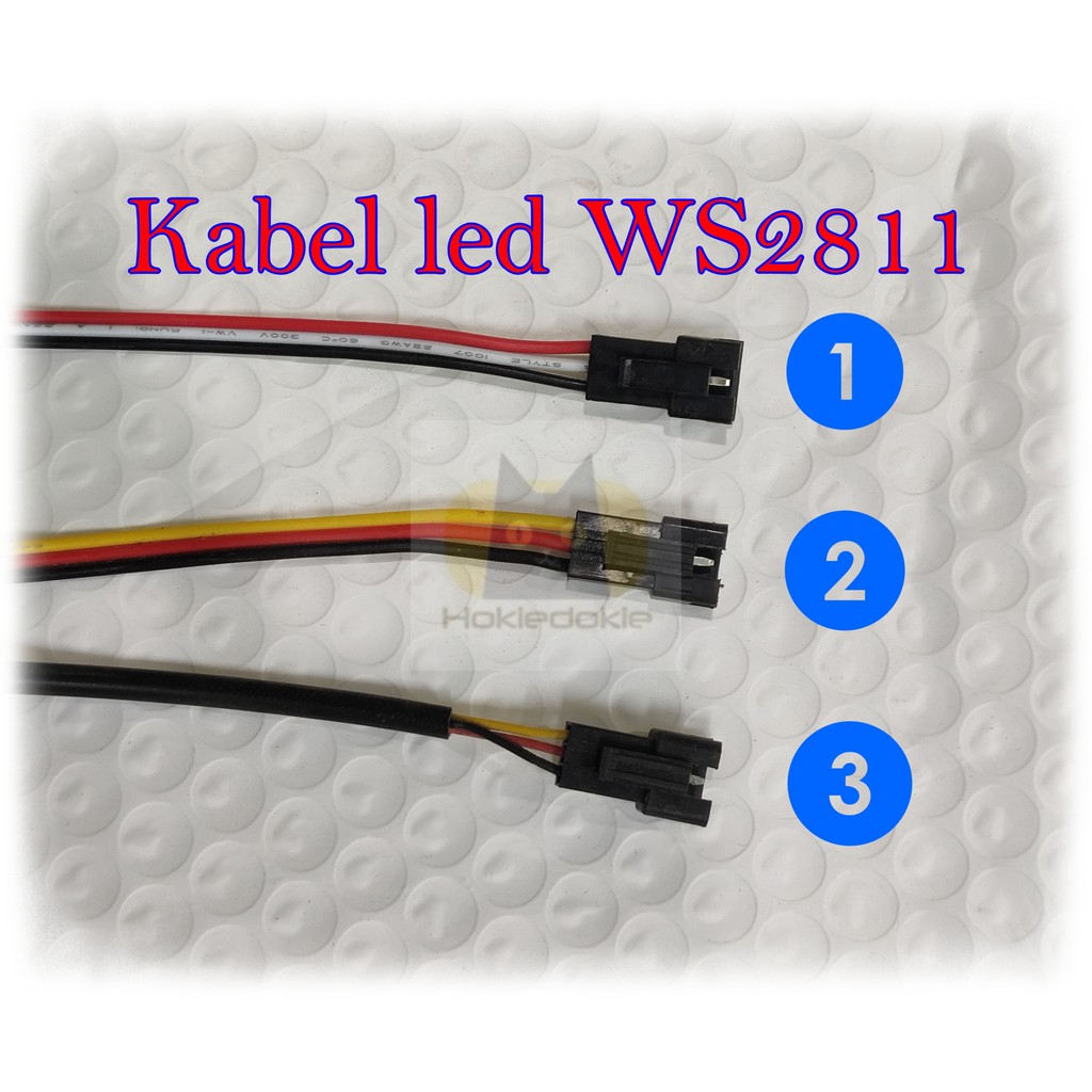 Kabel led WS2811 3 pin strobo tail lamp bagasi