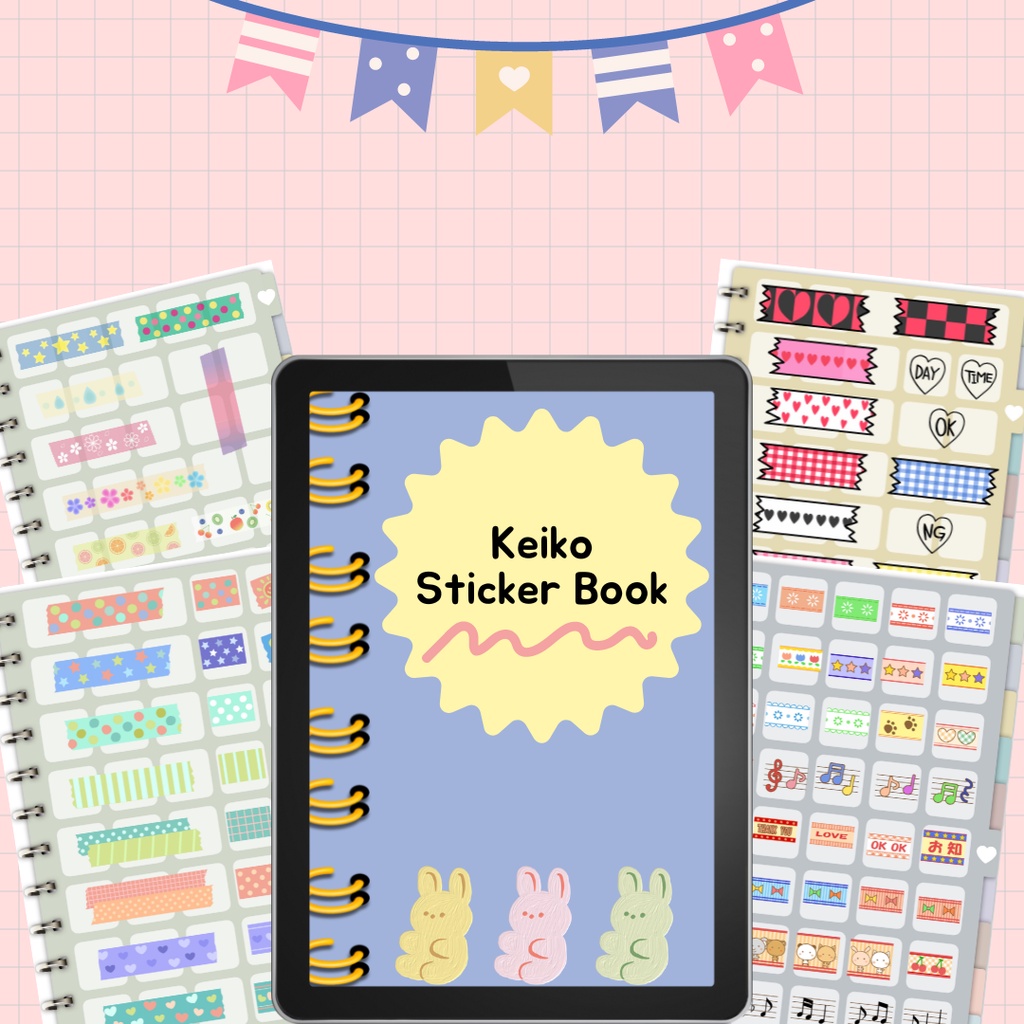 Sticker Book Functional Tape ---  Keiko Sticker Book