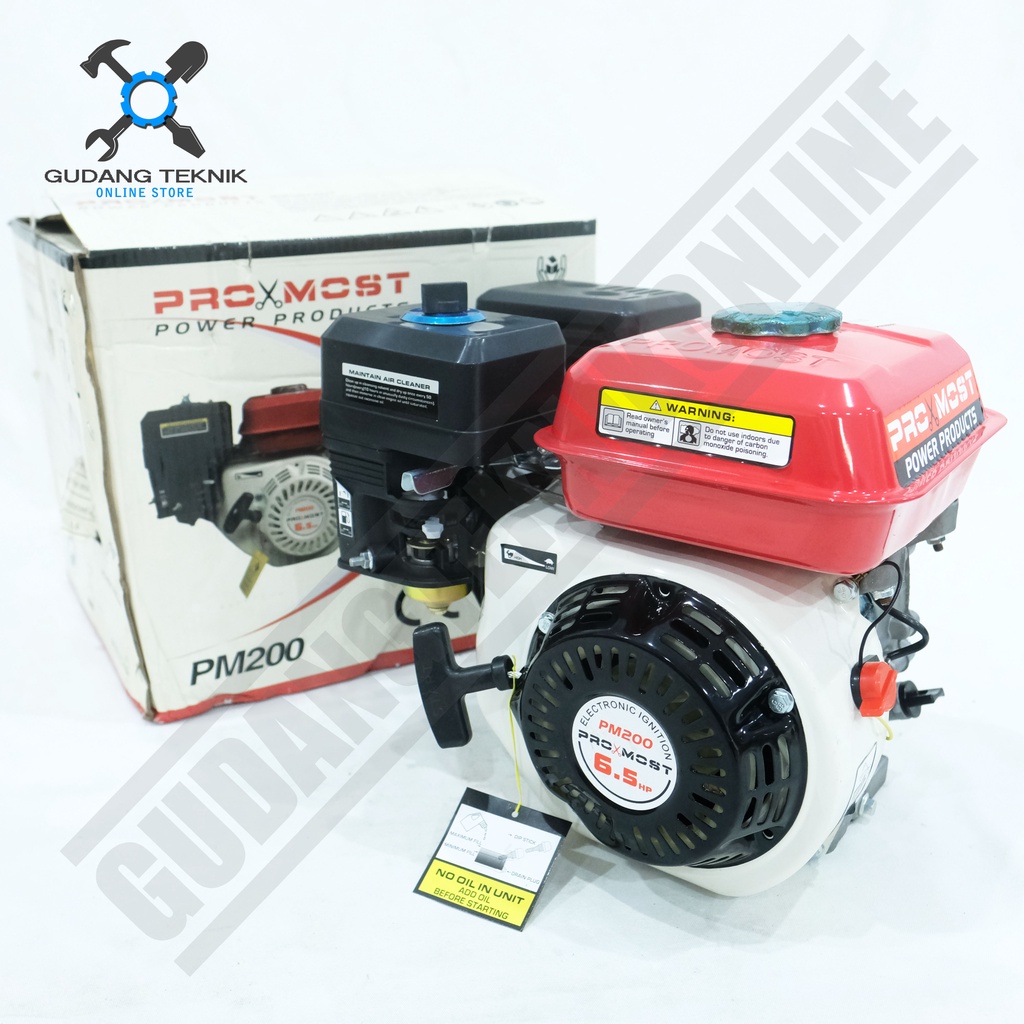 Engine PROMOST PM200 6.5 Hp / Mesin Penggerak 4 Tak 6.5Hp - Engine Gasoline Bensin PROMOST PM 200