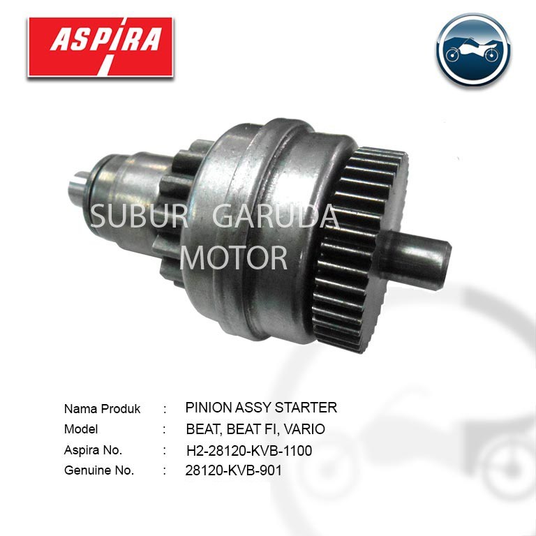 GIGI PINION ASSY STARTER BEAT SCOOPY SPACY FI KARBURATOR VARIO 110 GEAR