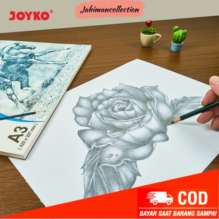 

✨ BISA COD ✨ Joyko Drawing Book Sketch Pad A3 / Buku Gambar & Sketsa PAD-1002