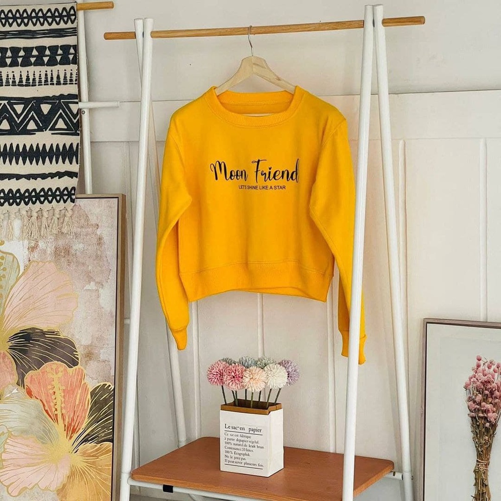 Nara Grosir - Moon Friend Sweater | 2 Varian Warna | Sweater Termurah