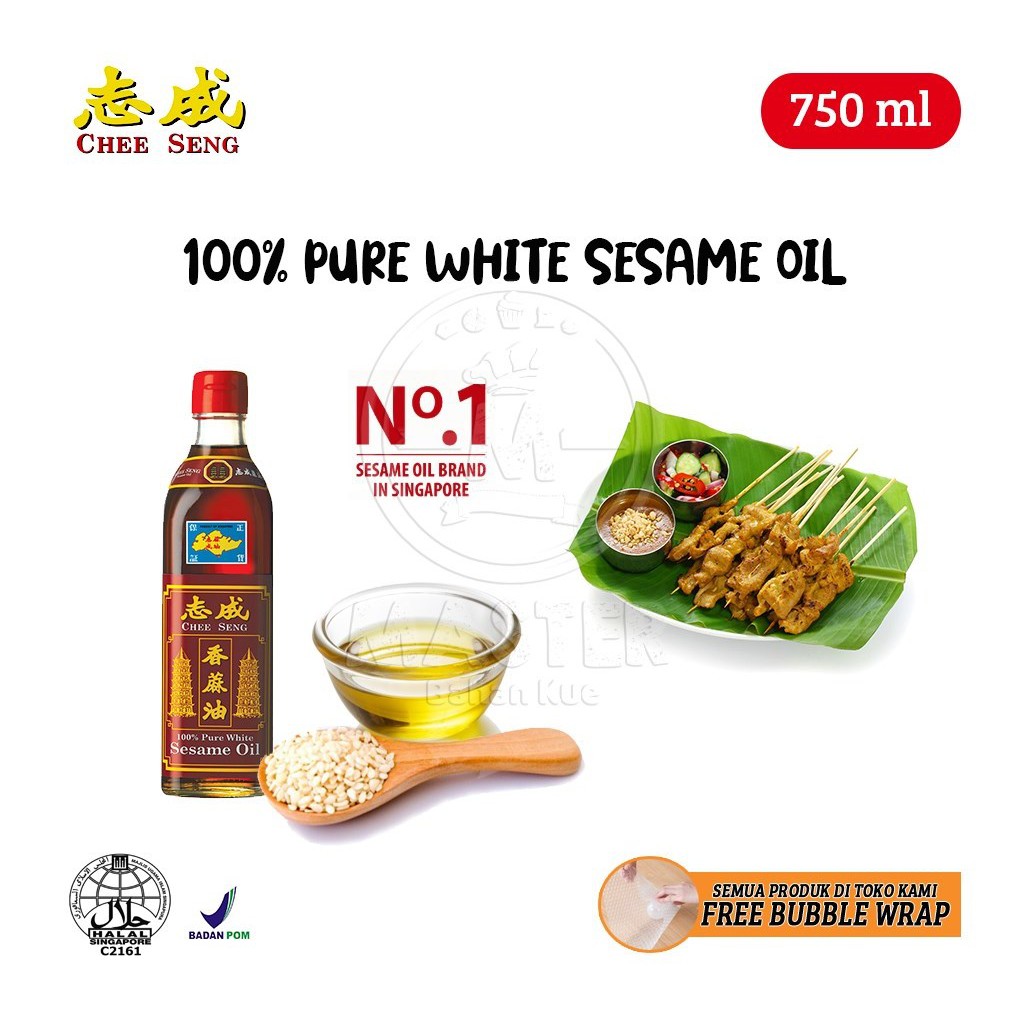

Minyak Wijen Putih Chee Seng / Sintaihing HALAL [Botol Kaca 750 ml]