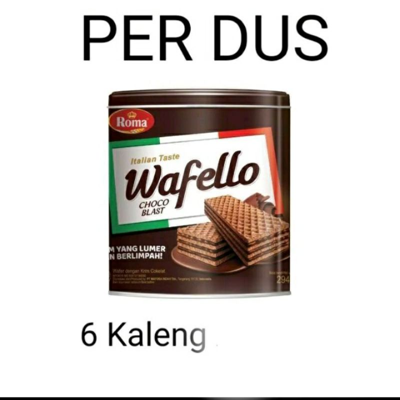 

Wafello choco blast kaleng 234 gr perdus isi 6