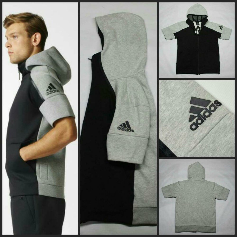 TERKEREN Hoodie Adidas Z.N.E. Short Sleeve - Lengan Pendek Jaket Kekinian