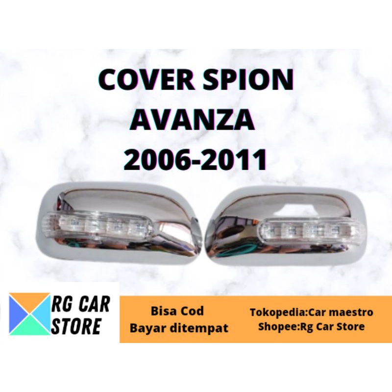 COVER SPION AVANZA LAMA 2006-2011( CROME+ LAMPU SEN)