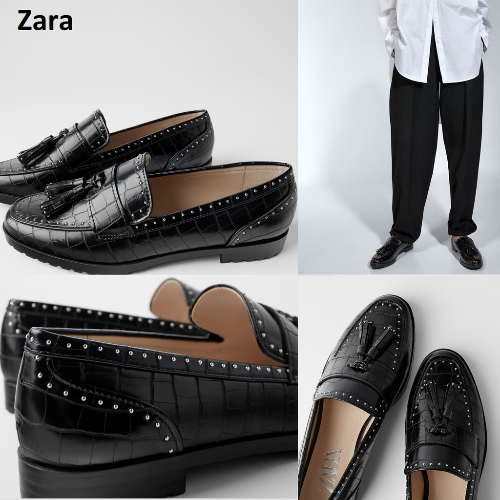 zara backless loafers