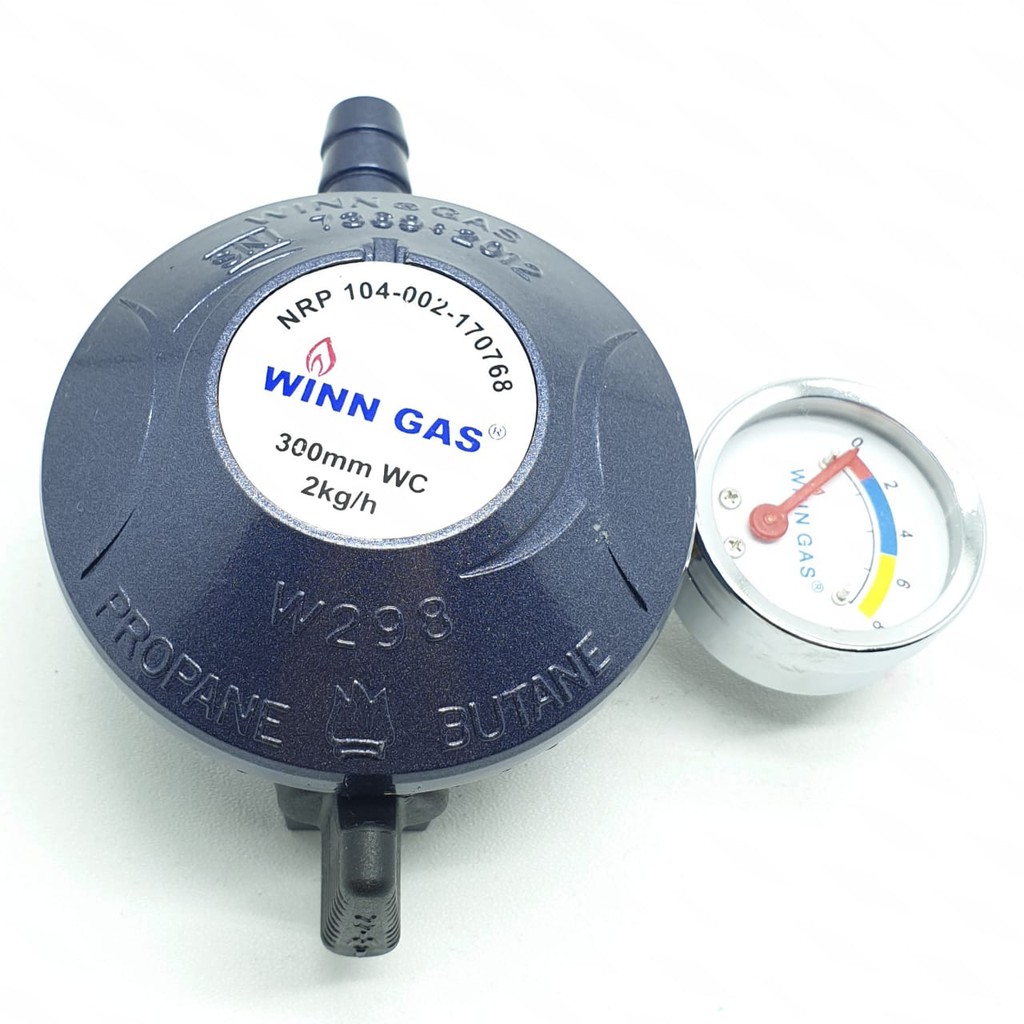 Regulator Gas Elpiji LPG Winn Gas W-298M Meter Tekanan Rendah / Regulator Kompor Gas