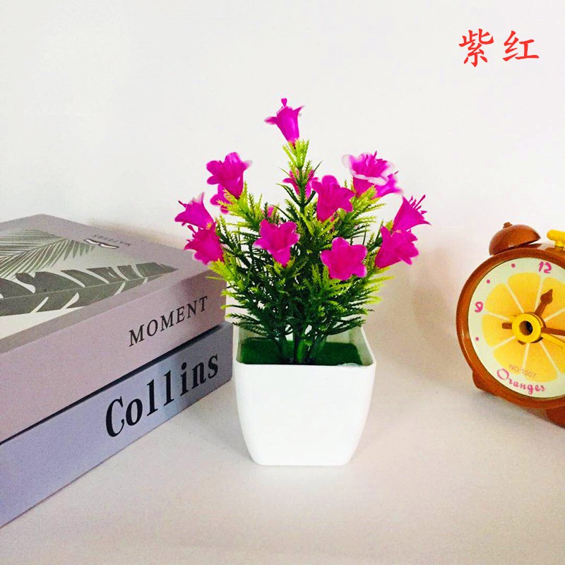 JM Pot Bunga Plastik / Tanaman Palsu / Bunga Hias Dekorasi Rumah Import Murah Jakarta COD PBP10-ROSE