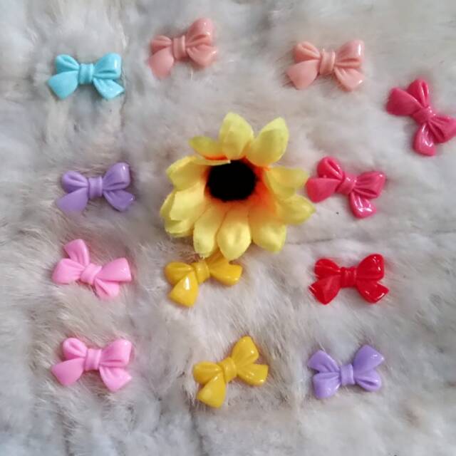 Bow resin resin pita simpul bahan decocase