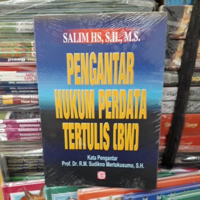 

pengantar hukum perdata tertulis