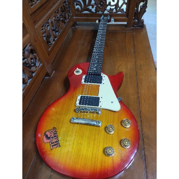 gitar epiphone lp 100 sunburst