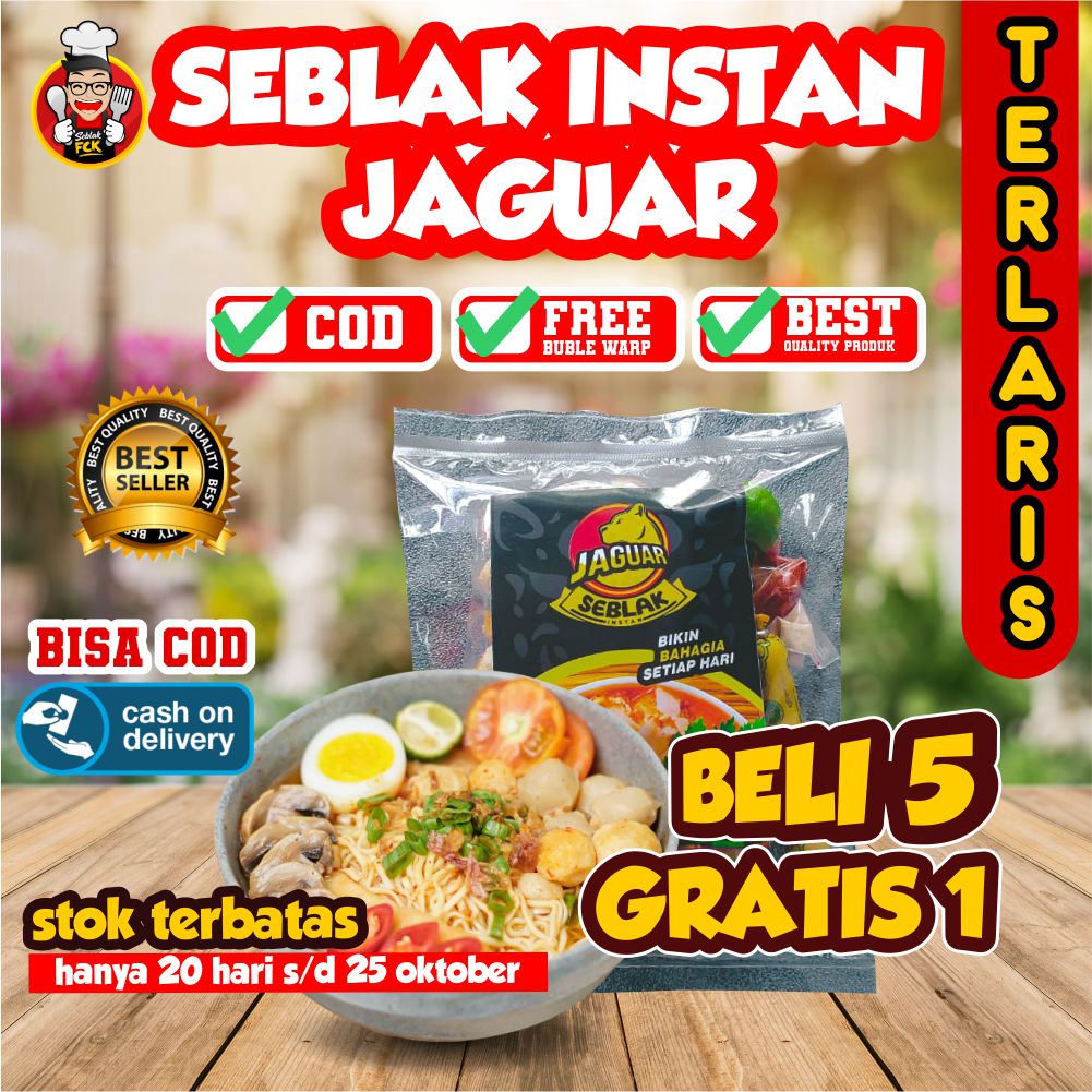 Seblak Instan Jaguar Baso Aci Jaguar Cuanki Instan jaguar Bakso Aci Tulang Rangu Seblak TERLEZAT