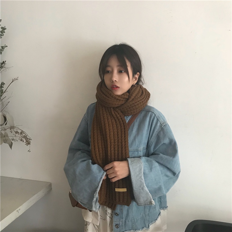 SYPA  syal rajut panjang tebal jumbo knit musim dingin winter shawl