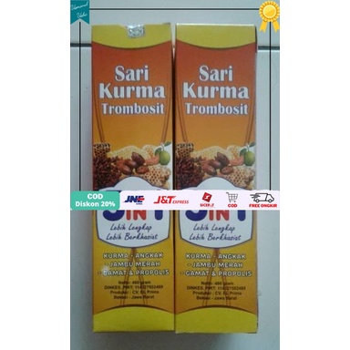 

❤COD❤ Sari Kurma 5 in 1 trombosit ( kurma+angkak+jambu merah+gamat+propolis)