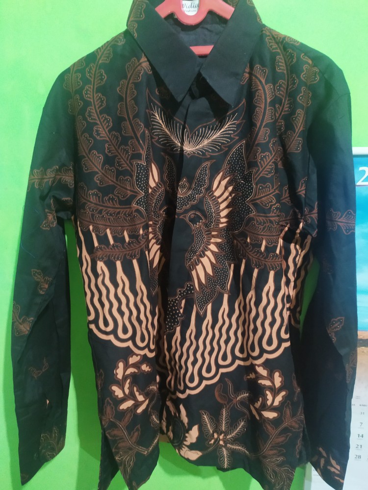 Elang Kemeja Batik Pria Lengan Panjang Full Furing Bahan Katun Sragenan By Kanaya