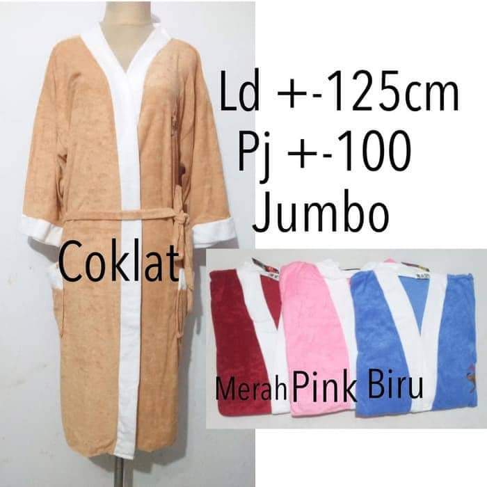 Kimono Handuk Dewasa / Kimono Jumbo / Kimono Handuk Jumbo / kimono cewe cowo Isi 2/ Kado seserahan Handuk Kimono tebal jumbo