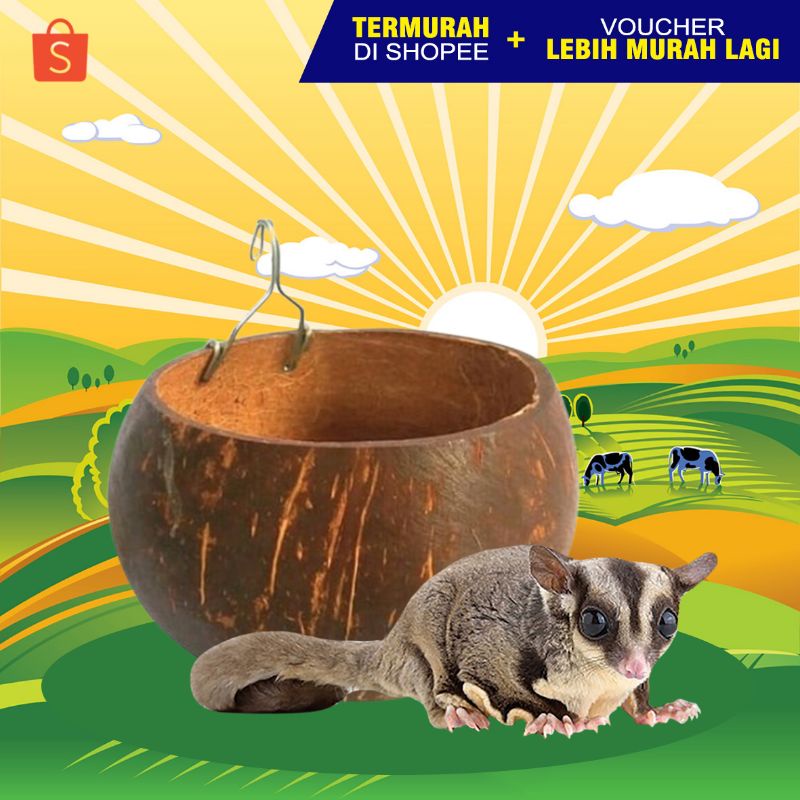 BATOK KELAPA - Tempat Tidur Sugar Glider Sleeping Pouch Sugar Glider Sarang