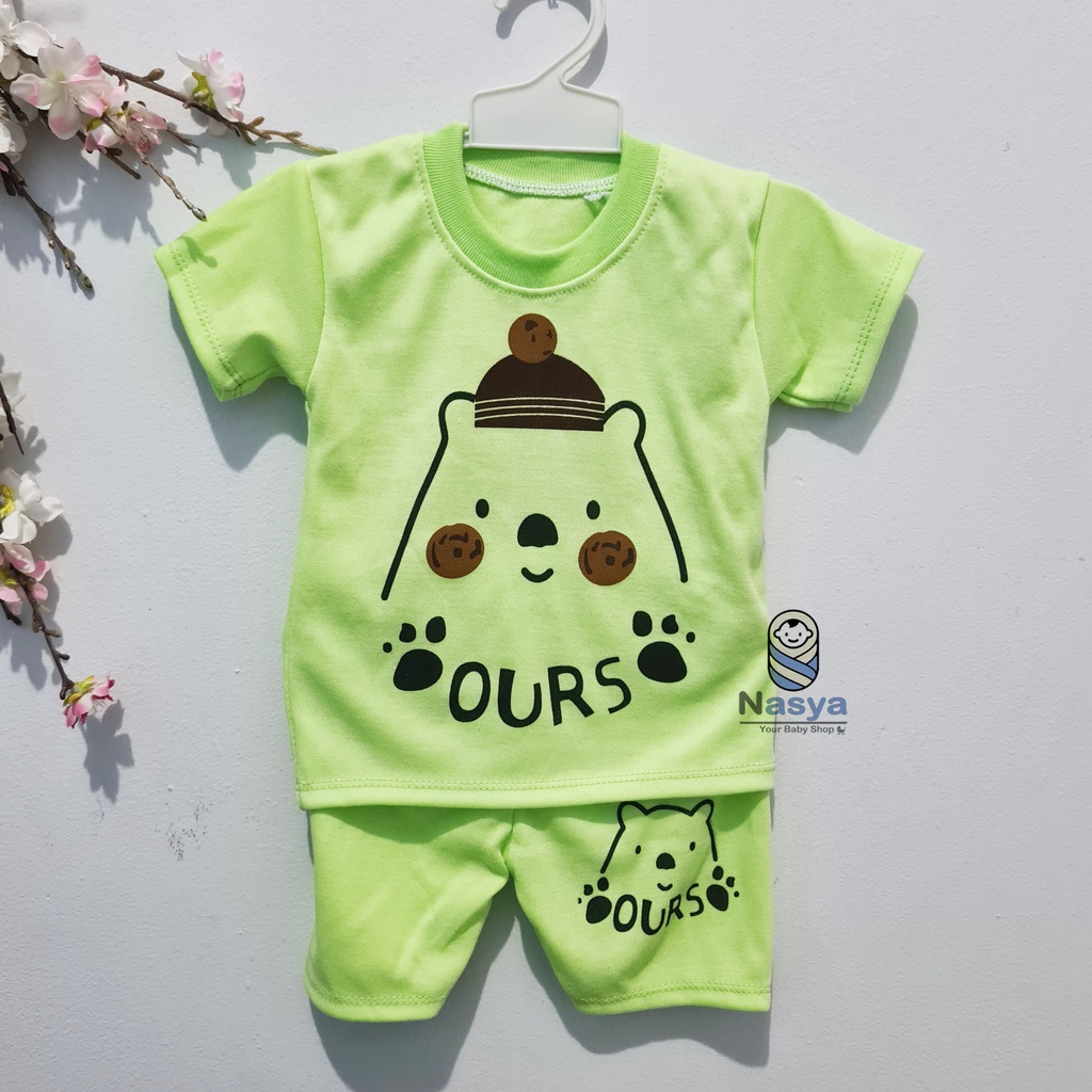 [J-016] Setelan Baju Bayi Pendek / Pakaian Anak Laki-laki Murah Newborn