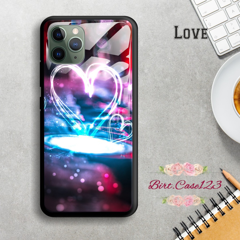 Back case glass LOVE Vivo Y91 Y17 Y12 Y15 Y93 Y95 Y81 Y83 Y71 Y53 y20 Y30 Y50 V17 Y11 y12i BC1510