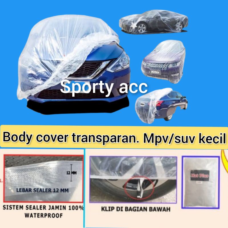 body cover transparant rush dan terios