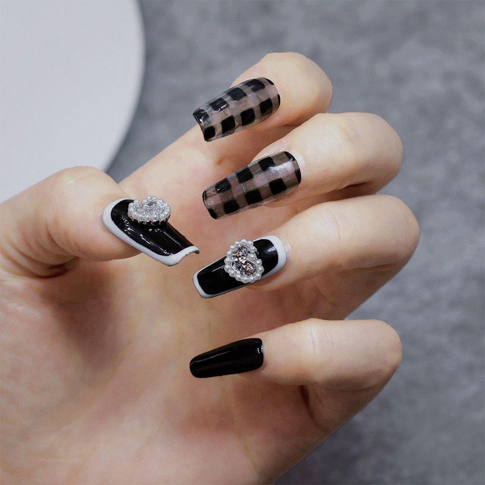 Mxbeauty Ornamen Mutiara Berlian Imitasi Bentuk Hati Gaya Jepang Untuk Nail Art