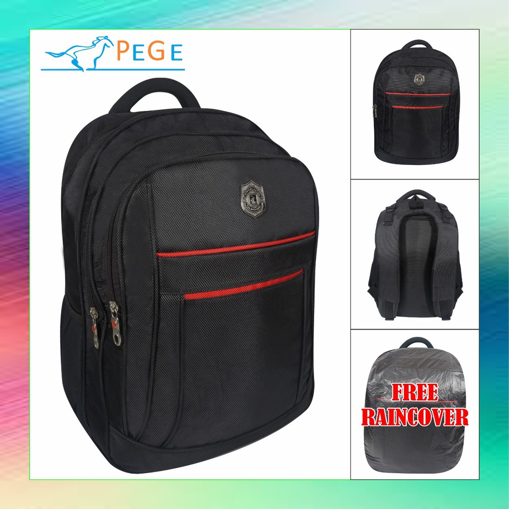 PG 9788 - Tas punggung backpack dengan slot laptop  model ransel polo untuk pria wanita unisex