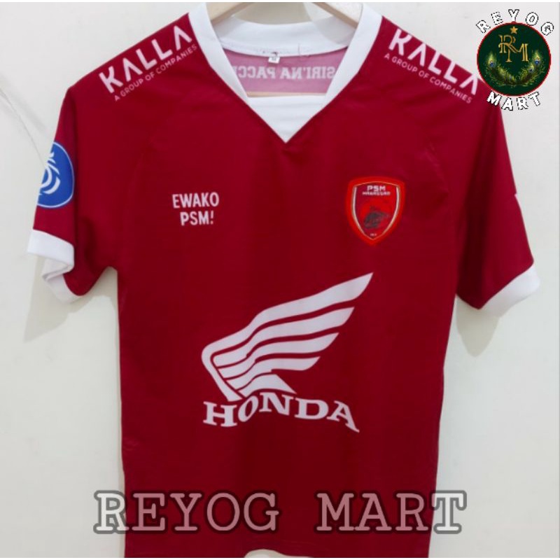 JERSEY PSM MAKASSAR HOME 2021 - 2022 BRI LIGA 1 MARON PRINTING TERBARU LOKAL