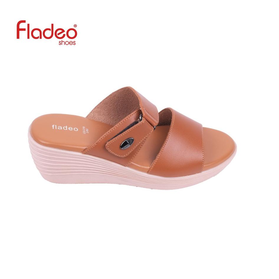 Barang Pilihan.. Fladeo D21/LDJ318-2RV/Sandal Wedges Wanita [ Wedges Sandals ]